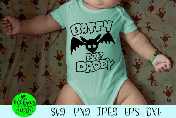 Batty for Daddy: A Charming Graphics Choice for T-Shirt Designs