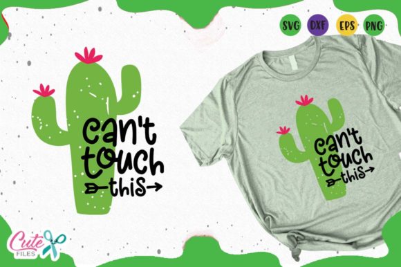 Can't Touch This Cactus Grunge: A Versatile T-Shirt Design