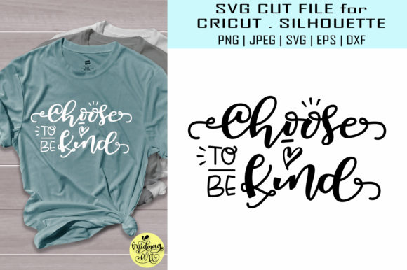 Choose to Be Kind: A Gentle Embroidery Motif