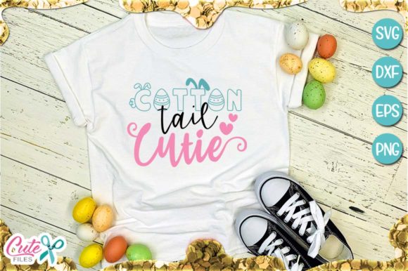 Cotton Tail Cutie Easter: A Charming T-Shirt Design for Local Brands