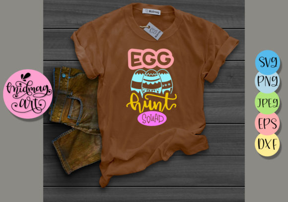 Egg Hunt Squad: A Playful Graphics Choice for T-Shirt Designs