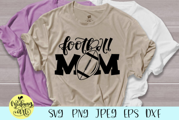 Football Mom, Football Life: A Versatile T-Shirt Design Graphic