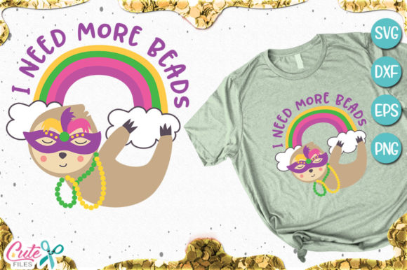 I Need More Beads, Mardi Gras: Festive T-Shirt Designs Graphics