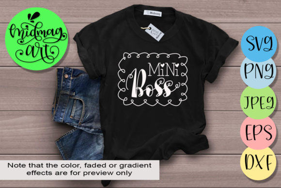 Mini Boss: A Versatile Graphic for T-Shirt Designs