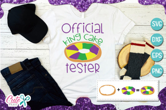 Official King Cake Tester: A Must-Have for T-Shirt Designs and Graphics