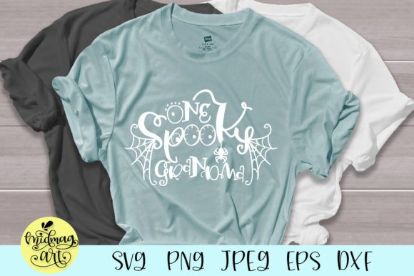 One Spooky Grandma: A Versatile Graphic for T-Shirt Designs