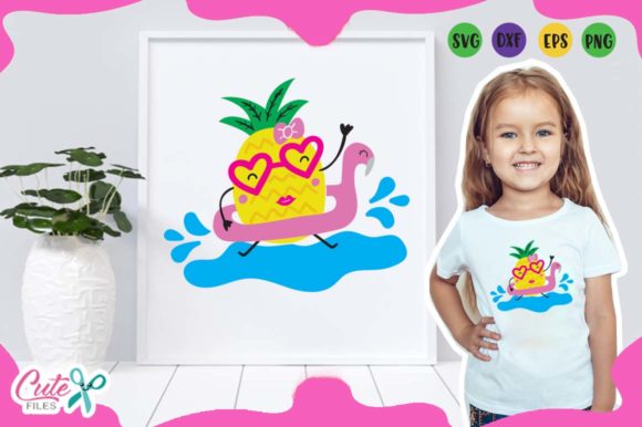 Pineapple and Flamingo: A Vibrant Addition to T-Shirt Designs
