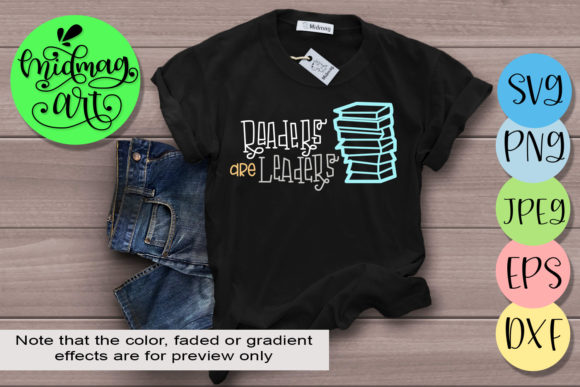Readers Are Leaders Teacher: A Versatile T-Shirt Design Graphics Asset