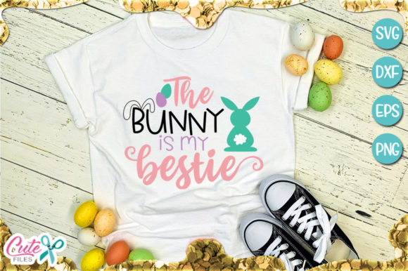 The Bunny is My Bestie: A Versatile T-Shirt Design Graphic