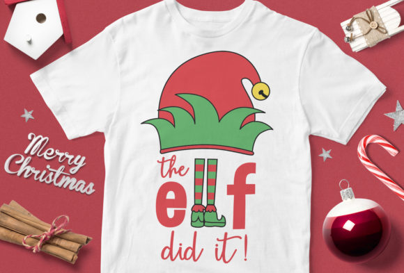 The Elf Did It: A Playful Graphics Asset for T-Shirt Designs