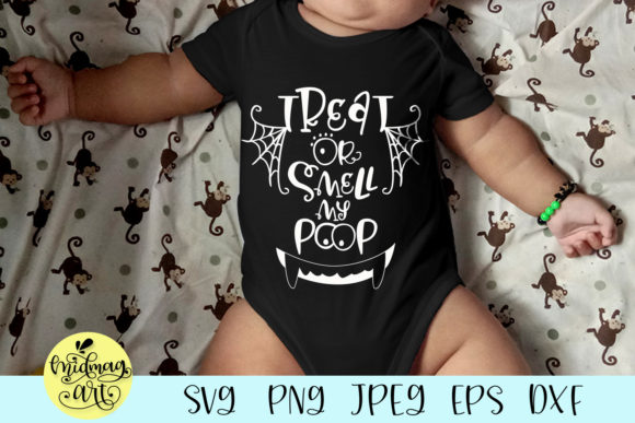 Treat or Smell My Poop: A Fun SVG for T-Shirt Designs
